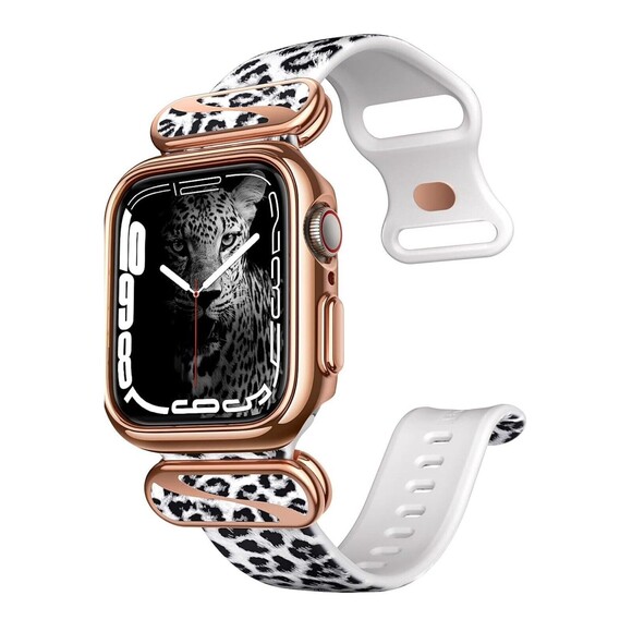 Apple Other - Cosmo Stylish Prot.Case W/ Adj. Soft Strap-Apple Watch 44/45 mm - Leopard Design